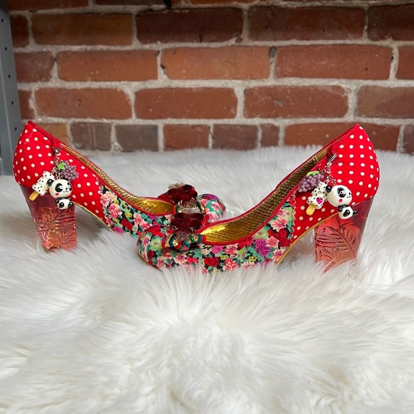 ❌ Irregular Choice Red Stick Of Rock Lucite Heels - Picture 2 of 16